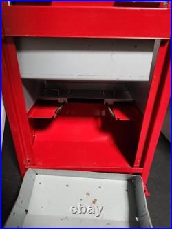 Vintage Coin Operated Pencil Dispenser Machine Quality 25c 1970s with Keys Works