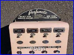 Vintage Coin Operated Perfumatic Perfume Vending Machine 50s OP VTG