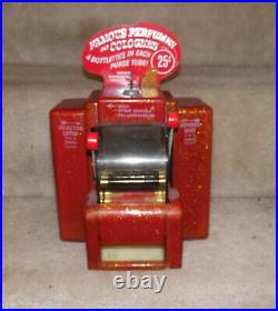 Vintage Coin Operated Perfume Vending Machine. RARE