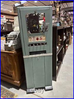 Vintage Coin Operated Pull Cigarette Machine by Fawn Engineering Corporation