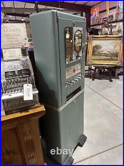 Vintage Coin Operated Pull Cigarette Machine by Fawn Engineering Corporation