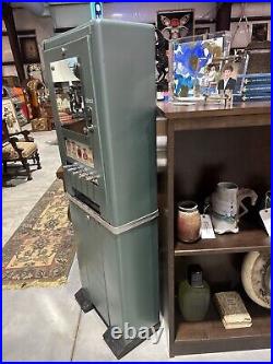 Vintage Coin Operated Pull Cigarette Machine by Fawn Engineering Corporation