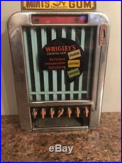 Vintage Coin Operated Rowe Wrigleys Gum Life Savers Mint Vending Machine
