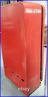 Vintage Coke Coca-Cola Bottle Vending Machine Model E110A Vendo Co. 64 inch Tall