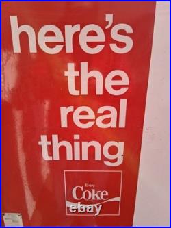 Vintage Coke Coca-Cola Machine Cavalier C4-104 vending Machine Please Read