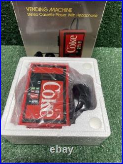 Vintage Coke Coca Cola Stereo Cassette Player With Headphones Vending Machine