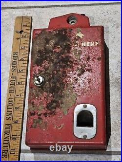 Vintage Coke Machine Changer Coin box Deposit Sign 10 Cent Sign Coca-Cola Penny