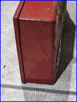 Vintage Coke Machine Changer Coin box Deposit Sign 10 Cent Sign Coca-Cola Penny