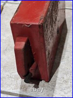 Vintage Coke Machine Changer Coin box Deposit Sign 10 Cent Sign Coca-Cola Penny