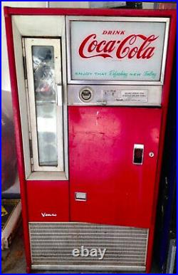 Vintage Coke Machine Coin Operated Vendo Vending Classic 1964