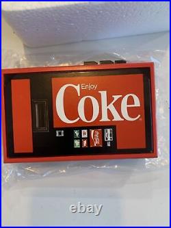 Vintage Coke Vending Machine Stereo Cassette Player with Headphones Rare