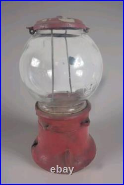Vintage Columbus 1 Cent Penny Gumball Machine For Parts Repair