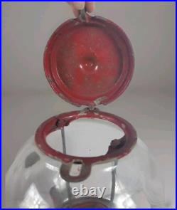 Vintage Columbus 1 Cent Penny Gumball Machine For Parts Repair