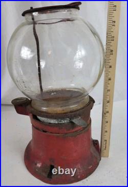 Vintage Columbus 1 Cent Penny Gumball Machine For Parts Repair