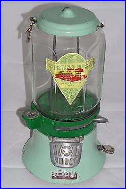 Vintage Columbus Model M Peanut Vending Machine with Octagon Globe