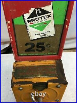 Vintage Condom Vending Machine with Key Protex x Condoms