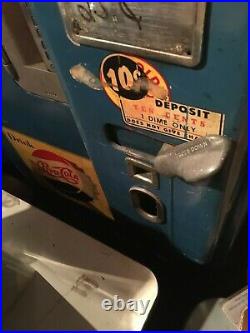 Vintage Cooling Vendo 39 Antique Blue Pepsi / Coke Machine