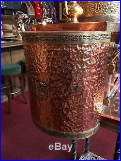Vintage Copper & Brass Espresso Cappuccino Coffee Machine Watch Our Video