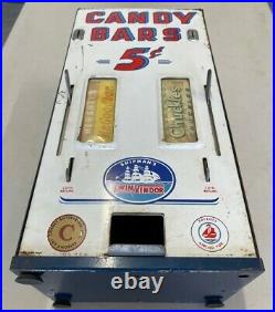 Vintage Counter Candy Bar Vending Machine 5 cent