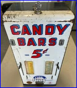 Vintage Counter Candy Bar Vending Machine 5 cent