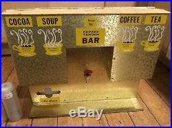 Vintage Counter Top Diner Coffee Tea Soup Vending Machine Honor Box Tender Bar