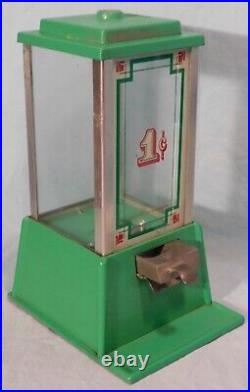 Vintage DEAN Penny / 1 Cent Gum Ball Vending Machine, Coin Opp