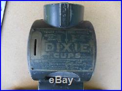 Vintage DIXIE CUP Penny Vending, Coin Operated, Machine, Complete