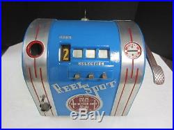 Vintage Daval 1937 Reel Spot Trade Stimulator Penny Gumball Vendor Machine Game