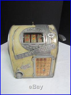 Vintage Daval 1940 Penny Pack Trade Stimulator 1 Cent Penny Machine