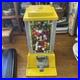 Vintage Dean 1 Cent Penny Yellow Gum Ball Vending Machine Original