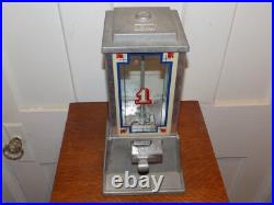 Vintage Dean Penny Arcade Products Co. 1 Cent Gumball Machine No Key