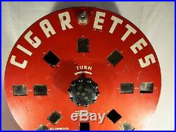 Vintage Dial-A-Smoke Cigarette Vending Machine Triangle Sales Company