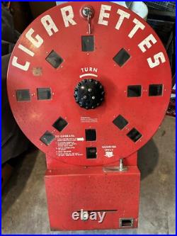 Vintage Dial A Smoke Rotary Coin Op Cigarette Vending Machine
