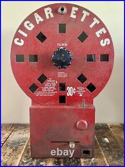 Vintage Dial A Smoke Rotary Coin Op Cigarette Vending Machine Minneapolis, Minn