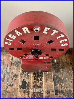 Vintage Dial A Smoke Rotary Coin Op Cigarette Vending Machine Minneapolis, Minn
