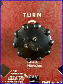 Vintage Dial A Smoke Rotary Coin Op Cigarette Vending Machine Minneapolis, Minn