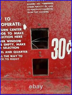 Vintage Dial A Smoke Rotary Coin Op Cigarette Vending Machine Minneapolis, Minn