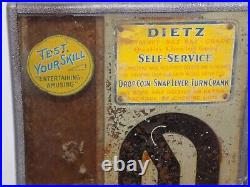 Vintage Dietz Self Service 5 Cent Chewing Gum Vending Machine