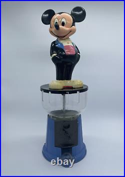 Vintage Disney Mickey Mouse Gumball Machine 60 year Anniversary Superior Works