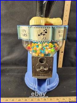 Vintage Disney Mickey Mouse Gumball Machine 60 year Anniversary Superior Works