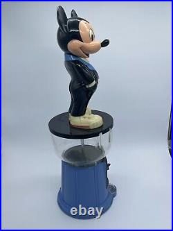 Vintage Disney Mickey Mouse Gumball Machine 60 year Anniversary Superior Works
