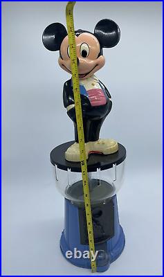 Vintage Disney Mickey Mouse Gumball Machine 60 year Anniversary Superior Works