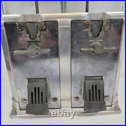 Vintage Double Nugget 1 Cent Gumball Peanut Vending Machine Coin Op See Cond