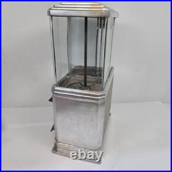 Vintage Double Nugget 1 Cent Gumball Peanut Vending Machine Coin Op See Cond