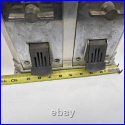 Vintage Double Nugget 1 Cent Gumball Peanut Vending Machine Coin Op See Cond