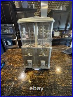 Vintage Double Peanut Candy Machine 1 Cent Antique Working