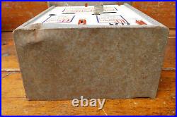 Vintage Double Slot Stamp Vending Machine Brooklyn New York For Parts or Repair