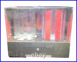 Vintage Double Snacker Candy Vending Machine 25¢ Coin-Op Countertop Display Unit