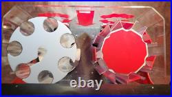 Vintage Double Snacker Candy Vending Machine 25¢ Coin-Op Countertop Display Unit