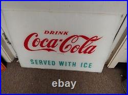 Vintage Drink Coca-Cola Vending Machine Sign Display Panel